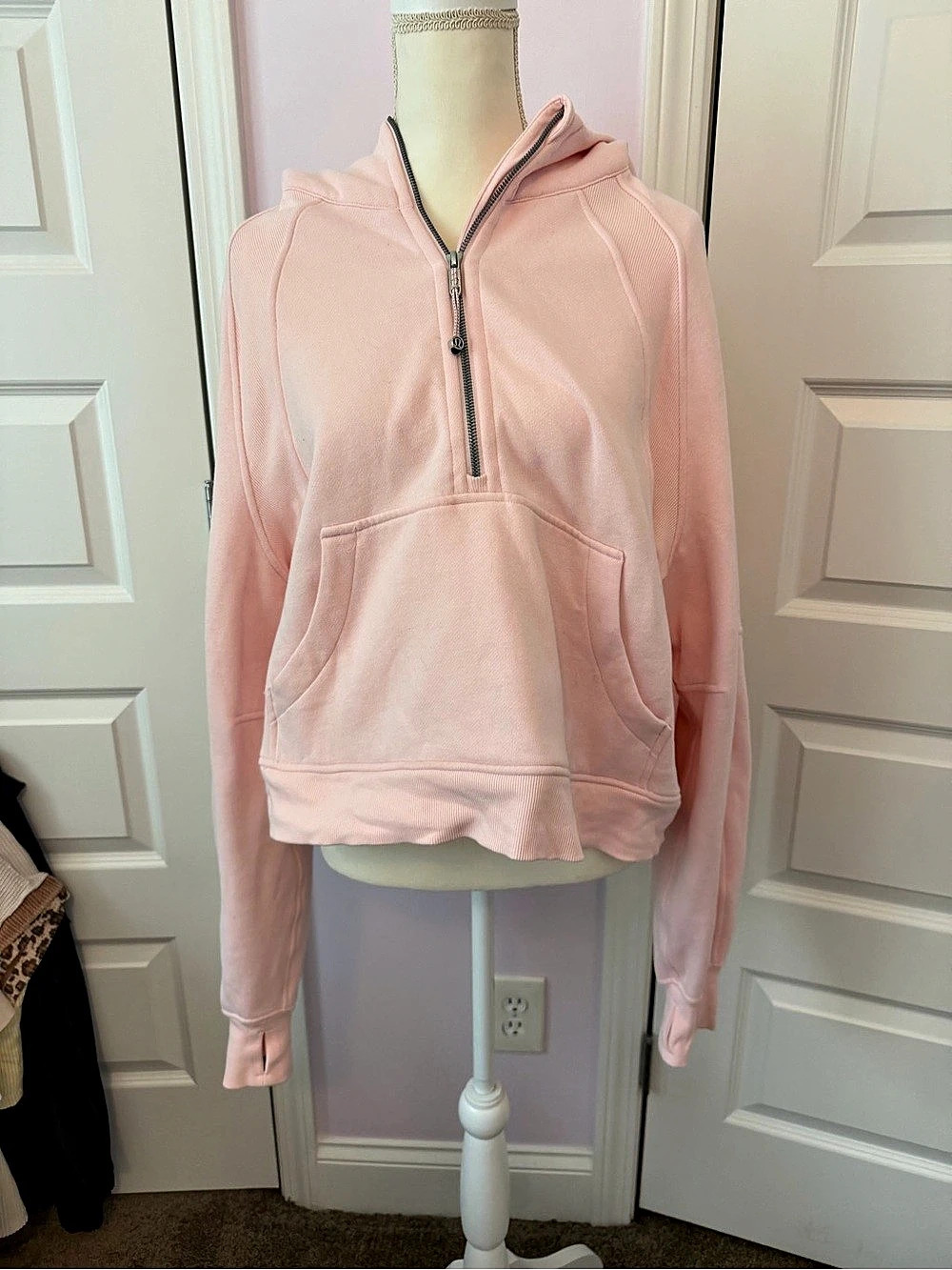 lululemon Scuba Oversized Half-Zip Hoodie Pink XL/XXL